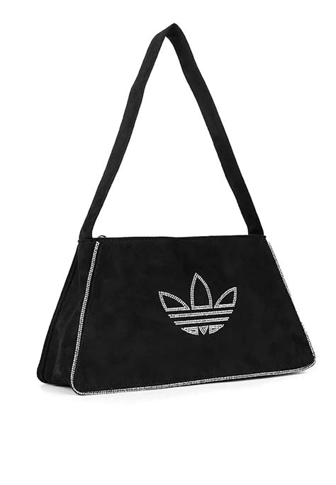 rhinestones fake suede shoulder bag|網上選購 ADIDAS 水鑽仿麂皮單肩包 2024 系列 .